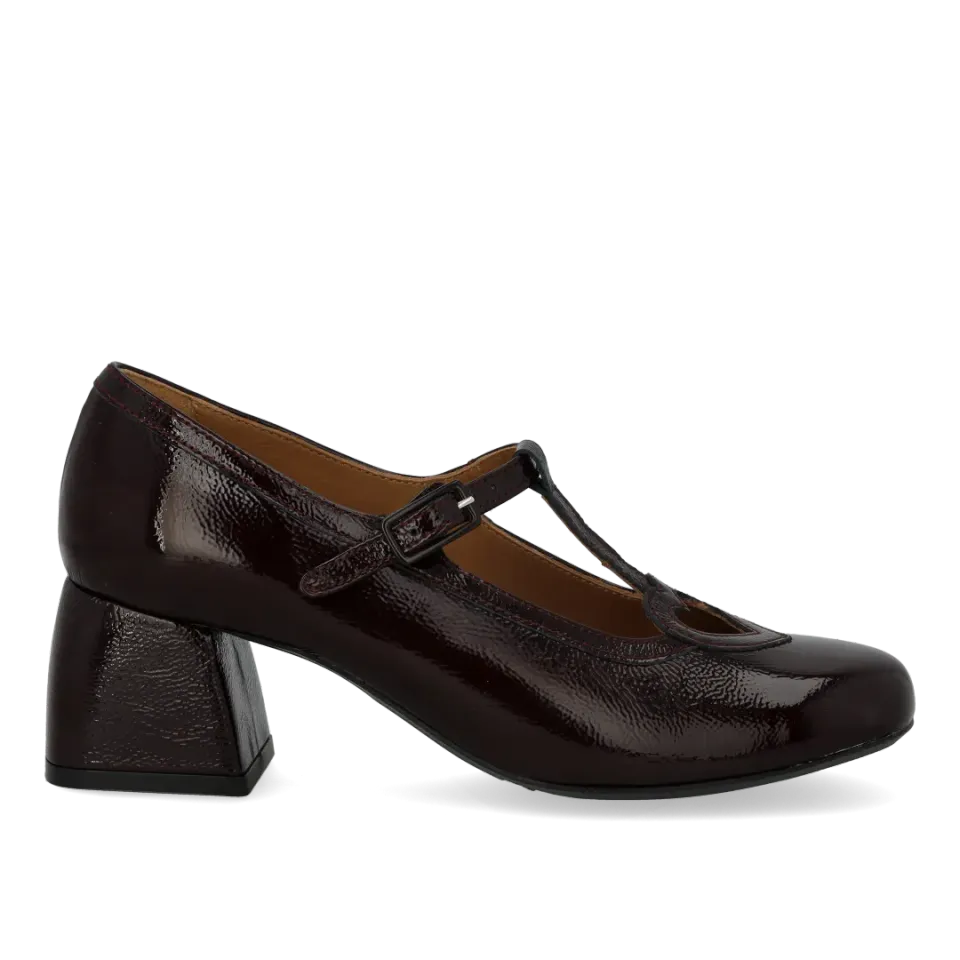 Angulus Mary Jane pump damesko krøllak 5 cm hæl