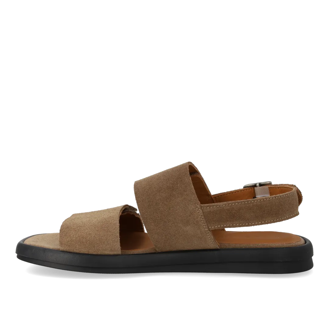 Angulus sandal med velcroremme sort sål