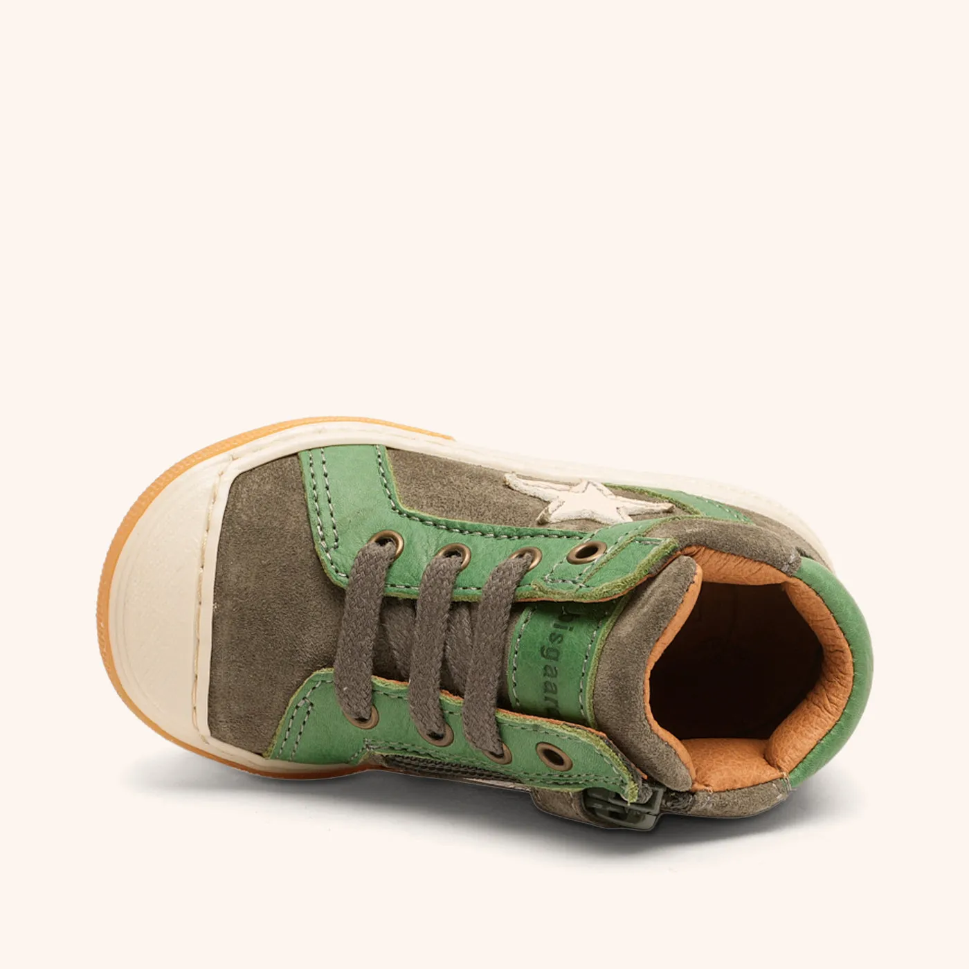 Bisgaard Holger sneaker grå lynlås læder