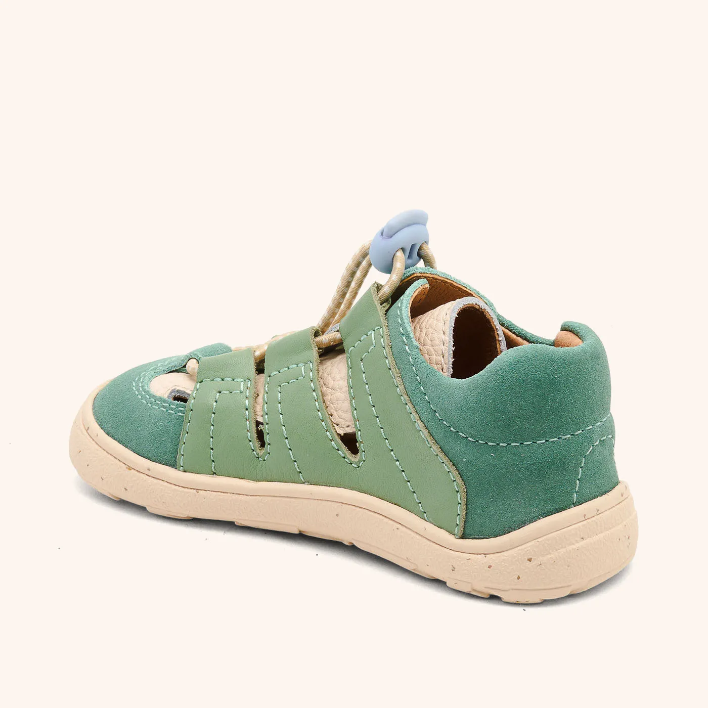 Bisgaard Barefoot Fletcher barfodssko sage – læder