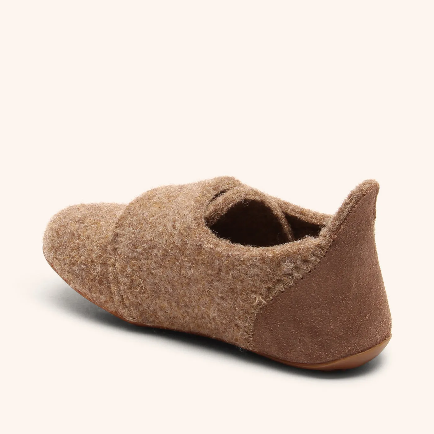 Bisgaard Casual Wool hjemmesko camel uld