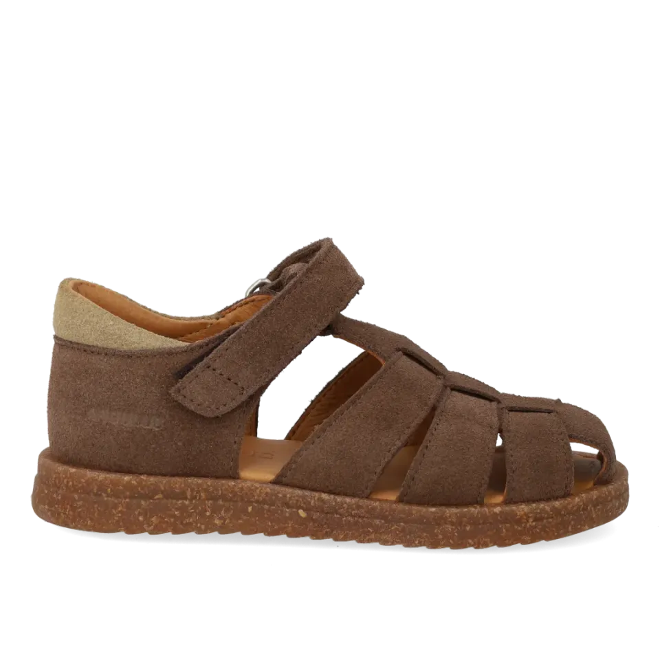 Angulus Sandal med velcrolukning børnesandal ruskind