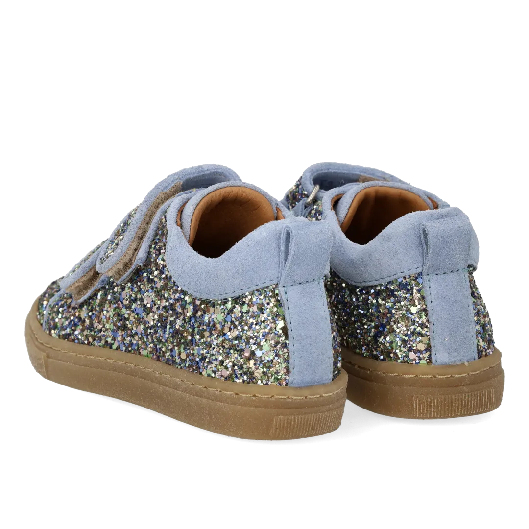 Angulus glitter-sneaker ruskind børnesneakers