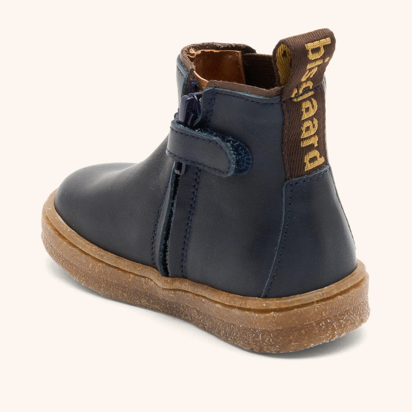 Bisgaard Phillip chelsea-støvle navy læder