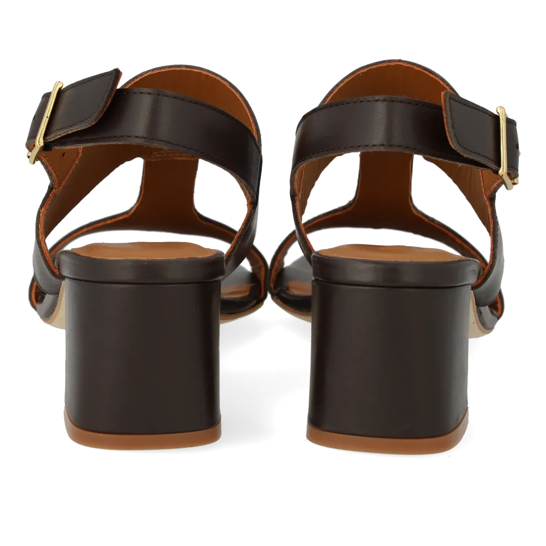 Angulus sandal med blokhæl lædersandal 6 cm