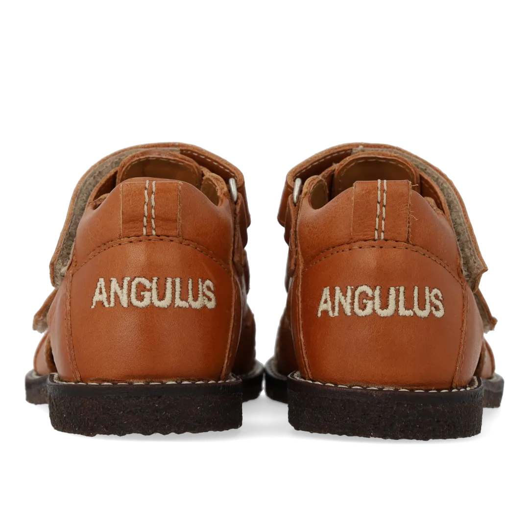 Angulus Sandal med stjernebroderi børnesandal rummelig