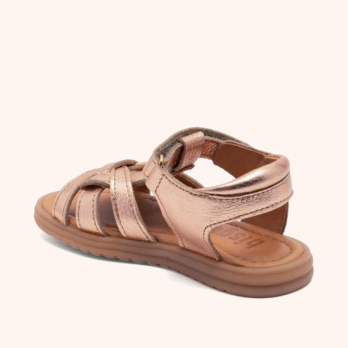 Bisgaard Felicia sandal rose gold læder remme