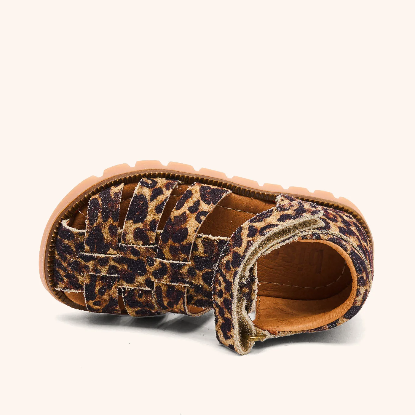 Bisgaard Beka sandal leopard læder