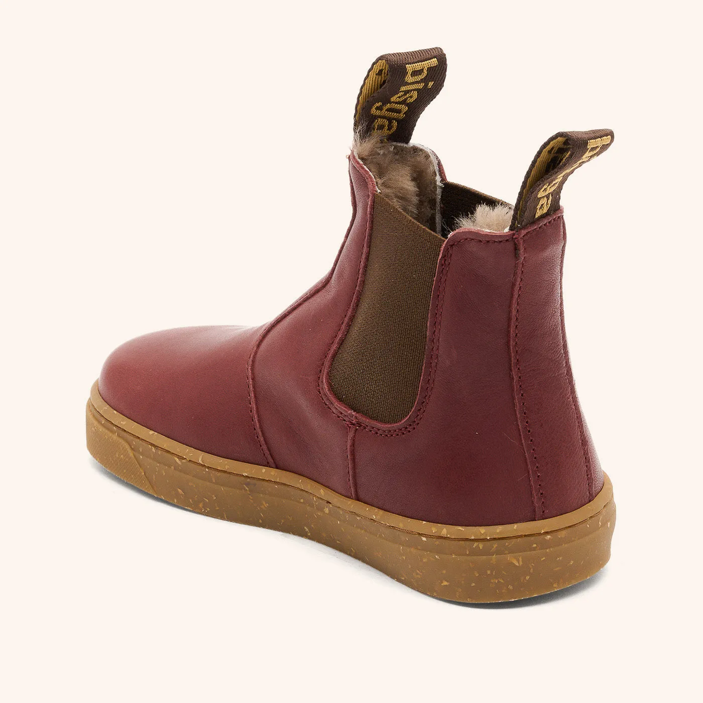 Bisgaard Barefoot Ene Lamb chelsea-støvle bordeaux