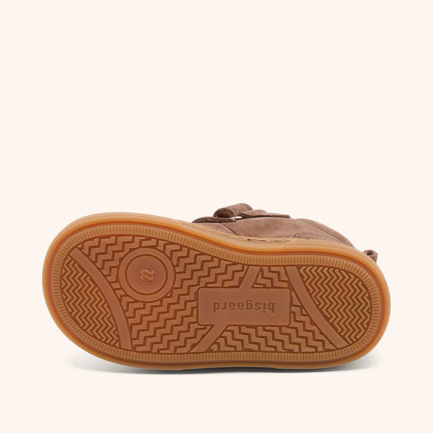 Bisgaard Rainbow sneaker dark brown velcro regnbue