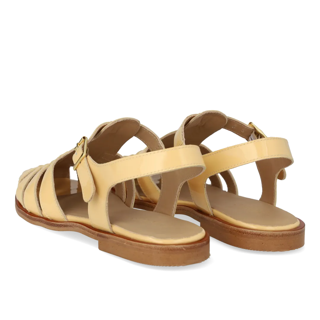 Angulus Klassisk Fisherman sandal i læder med spænde
