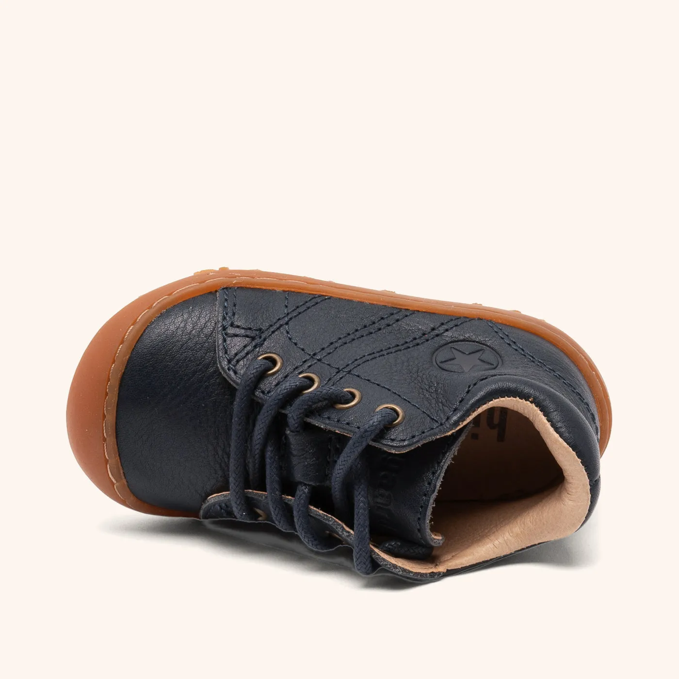 Bisgaard Hale L begyndersko dark blue blød læder