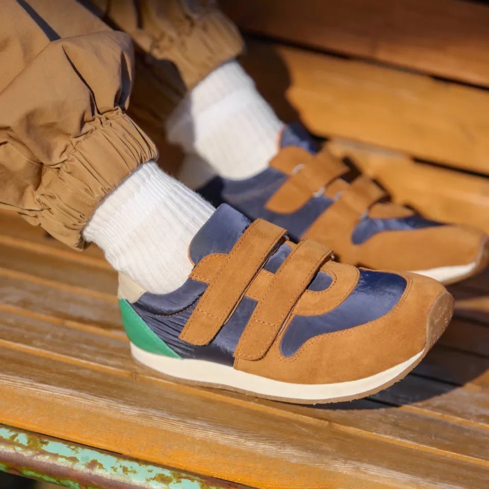Angulus Running sneaker colour-block velcro