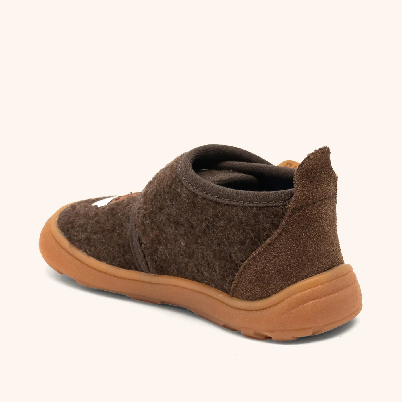 Bisgaard Barefoot Basic hjemmesko Miffy dark brown uld