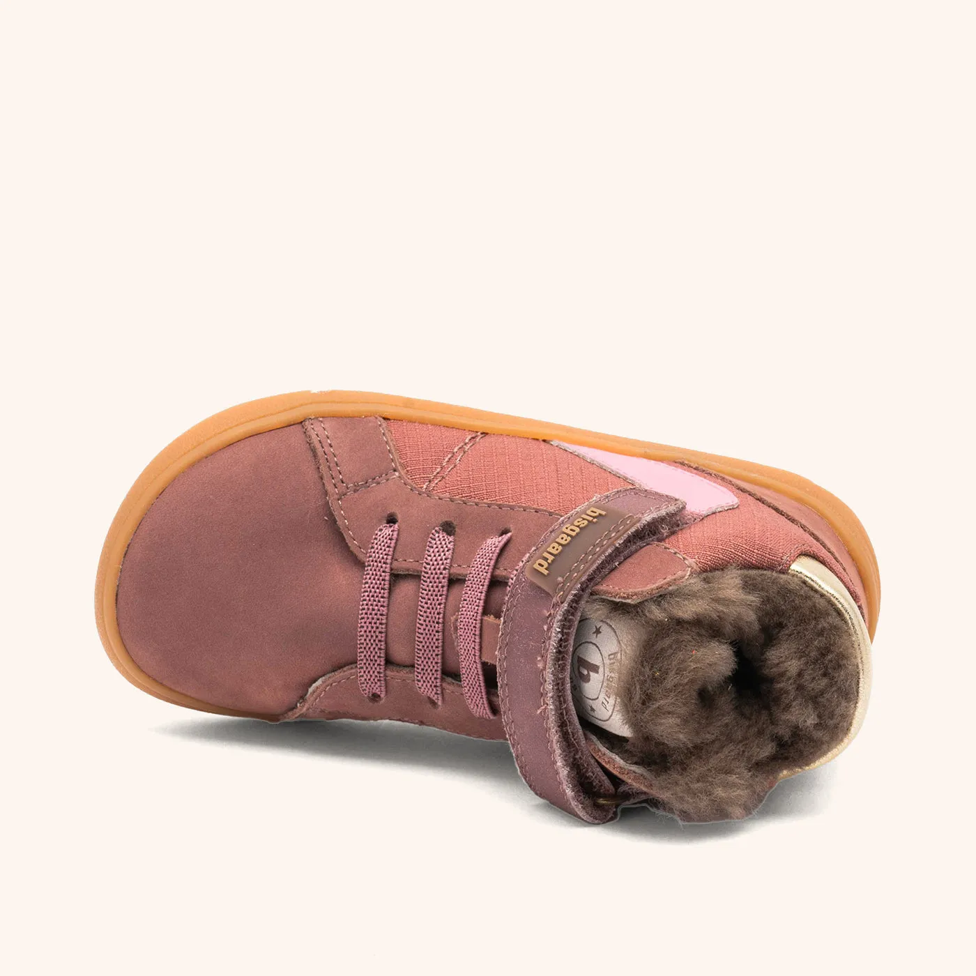 Bisgaard Barefoot Rafael Lamb sneaker heather lam