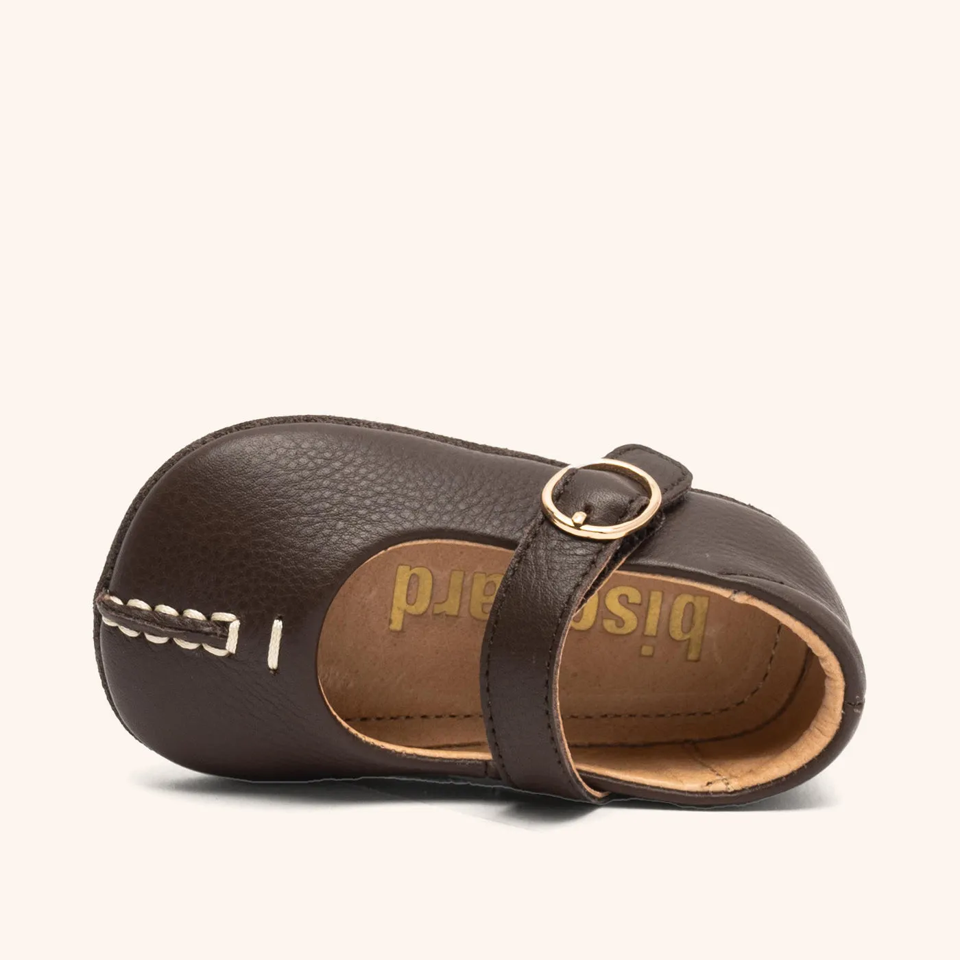 Bisgaard Annabelle hjemmesko dark brown ballerina