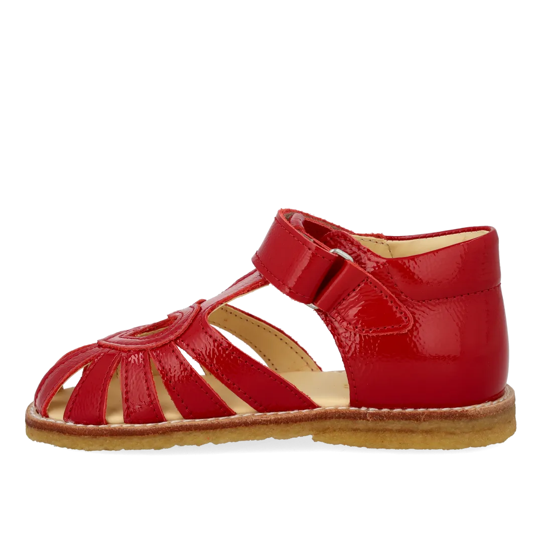 Angulus Begynder hjertesandal velcro børnesandal læder