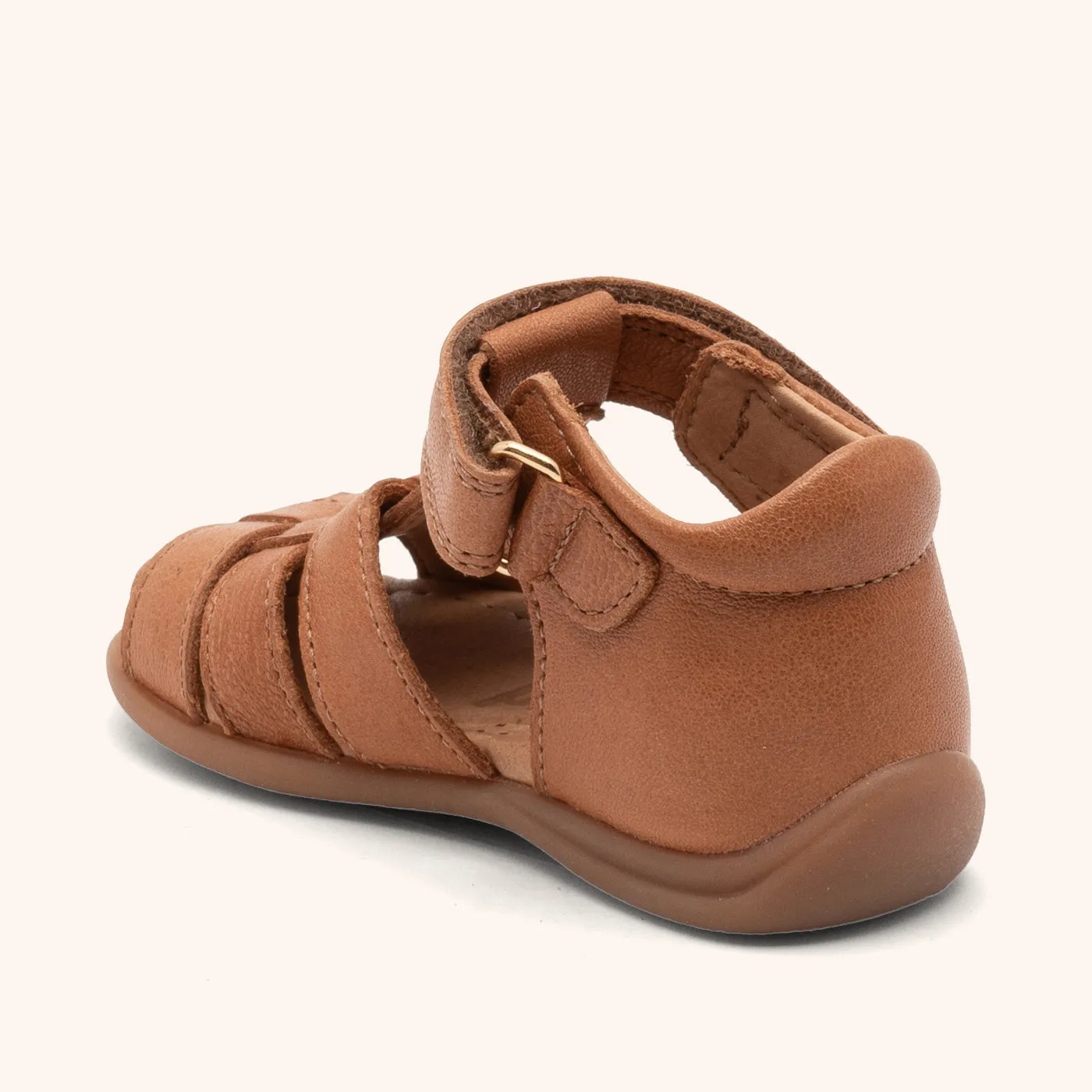 Bisgaard Carly sandal cognac - lukket læder