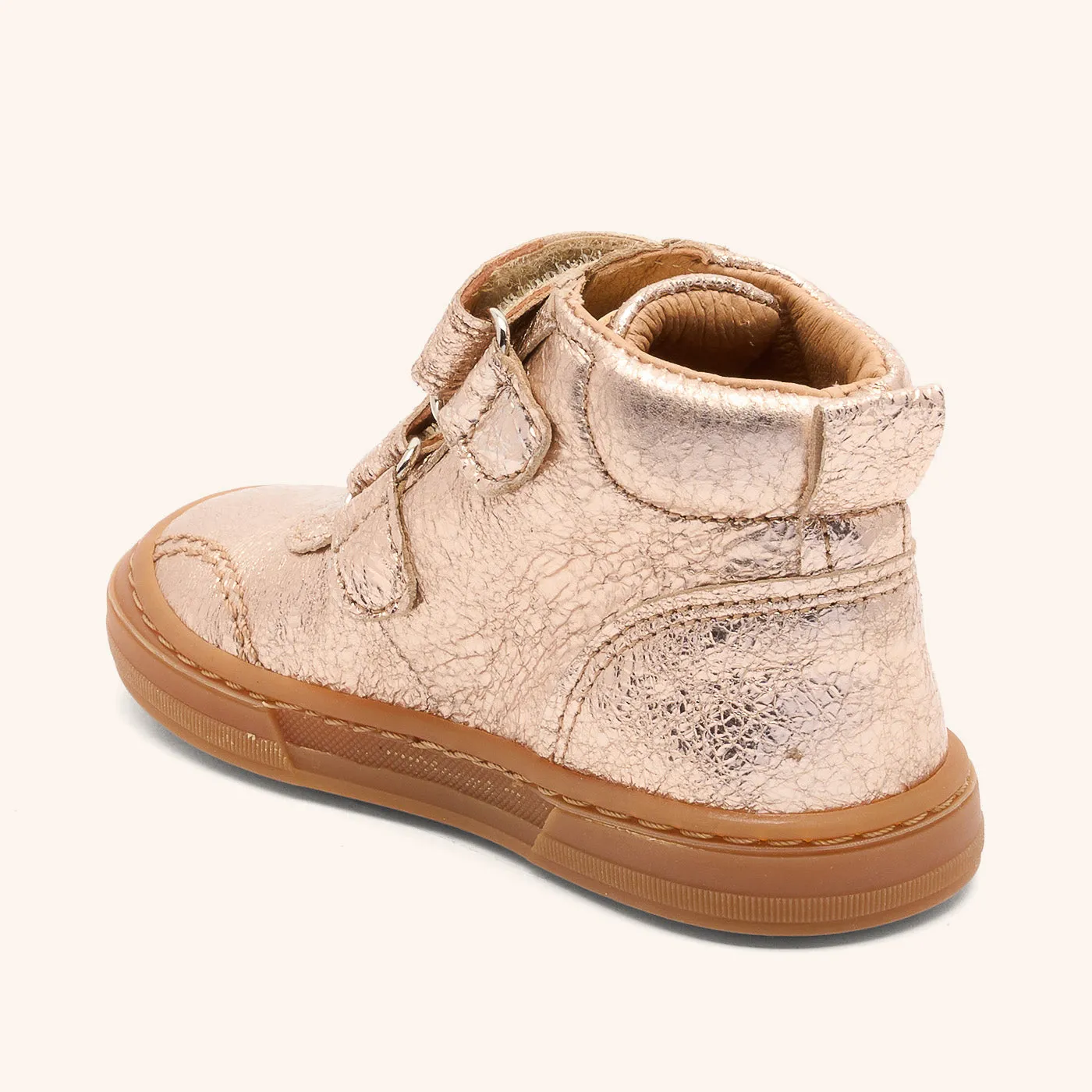 Bisgaard Rainbow sneakers rose gold - velcro