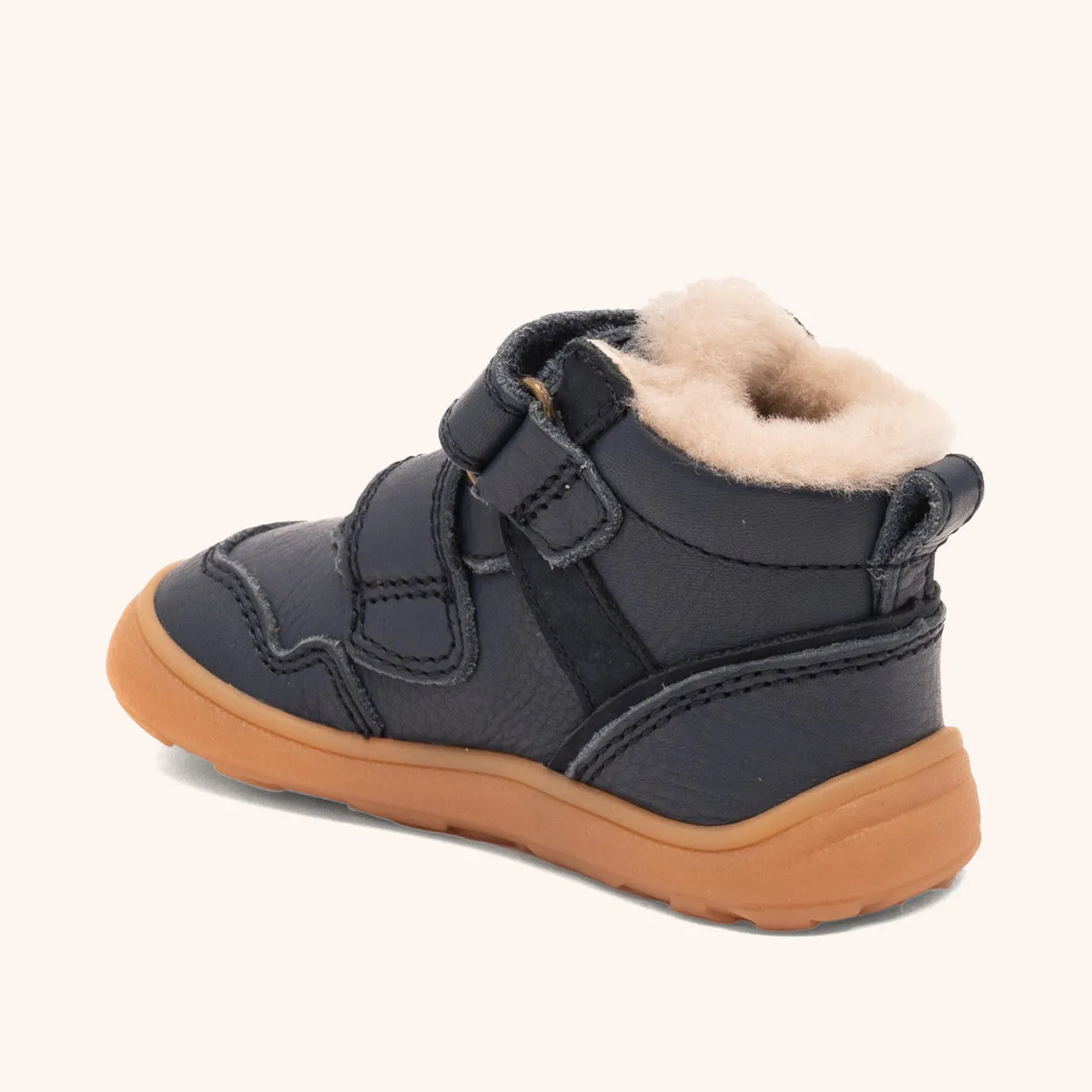 Bisgaard Becky barfodsstøvle Navy lammeskind