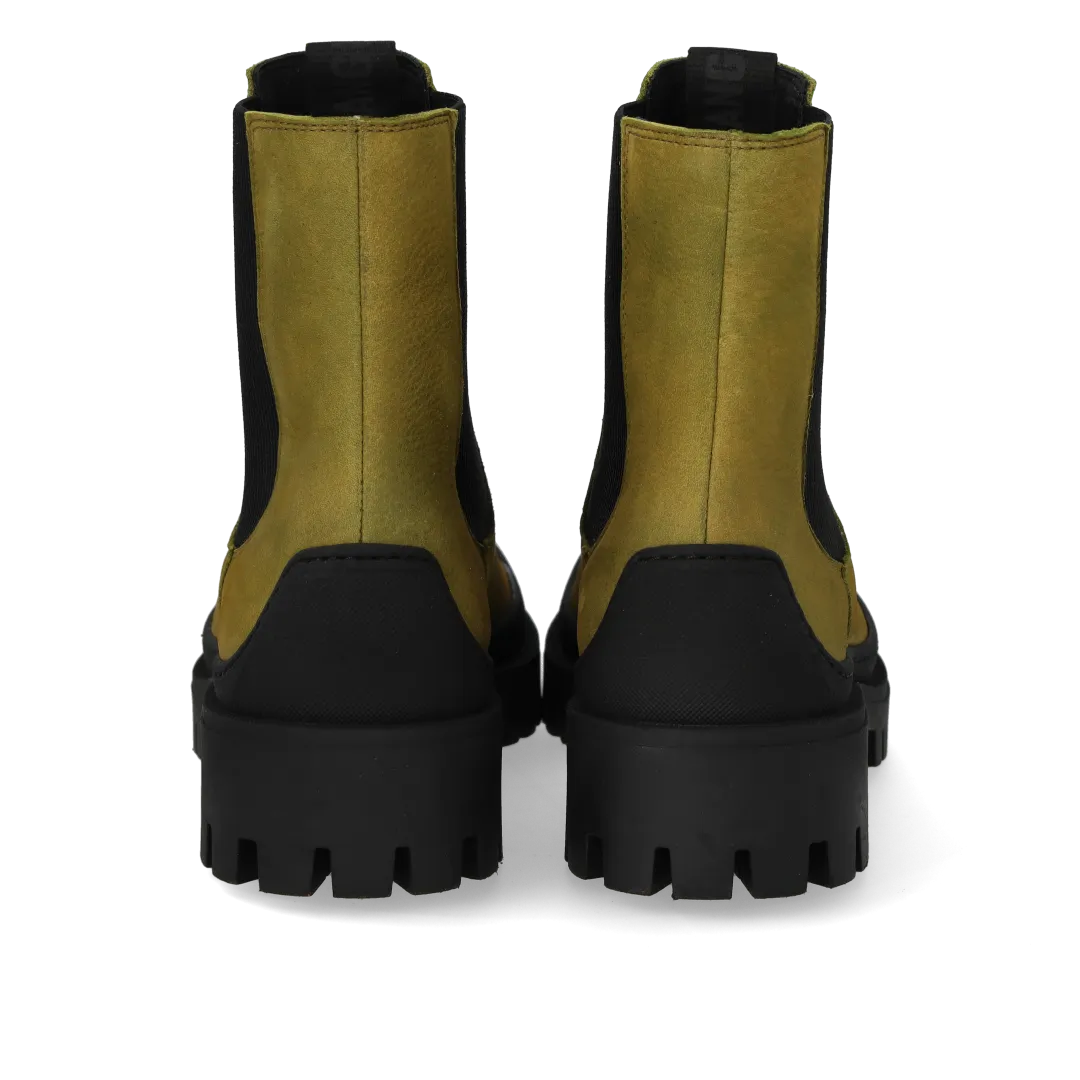 Angulus Chelsea støvle dame nubuck chunky sål
