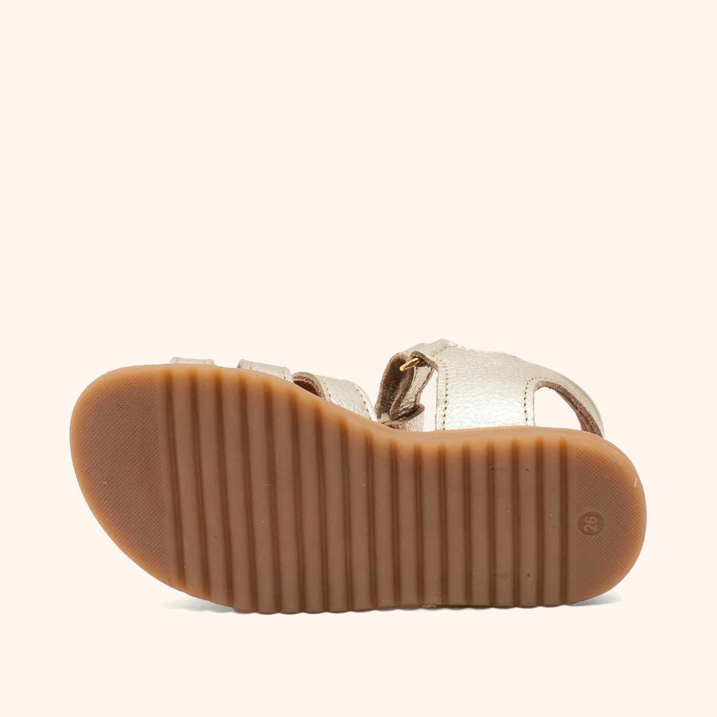 Bisgaard Felicia sandal gold læder åben