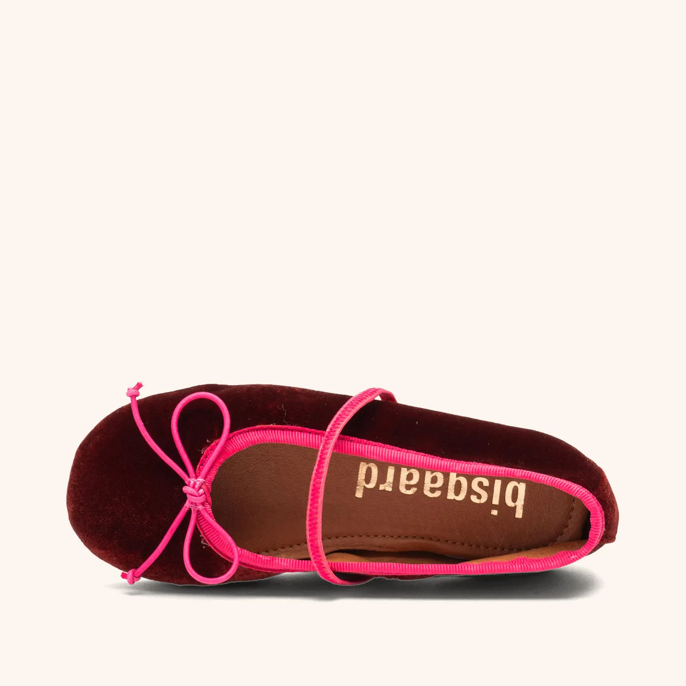 Bisgaard Palma ballerina bordeaux velour