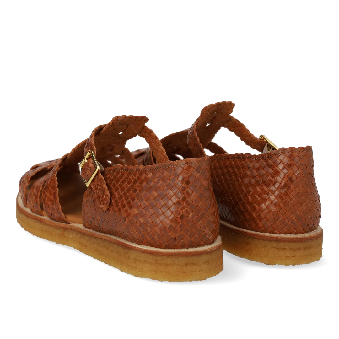 Angulus Fisherman sandal damesandal håndflettet læder