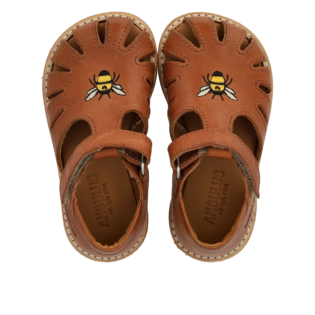Angulus Begynder sandal bi broderi rummelig læder