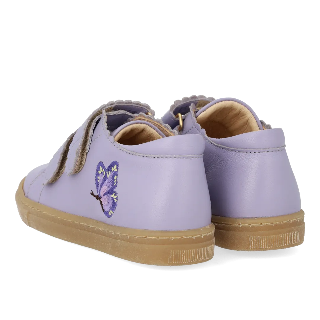 Angulus Sommerfugl børnesneaker læder velcro