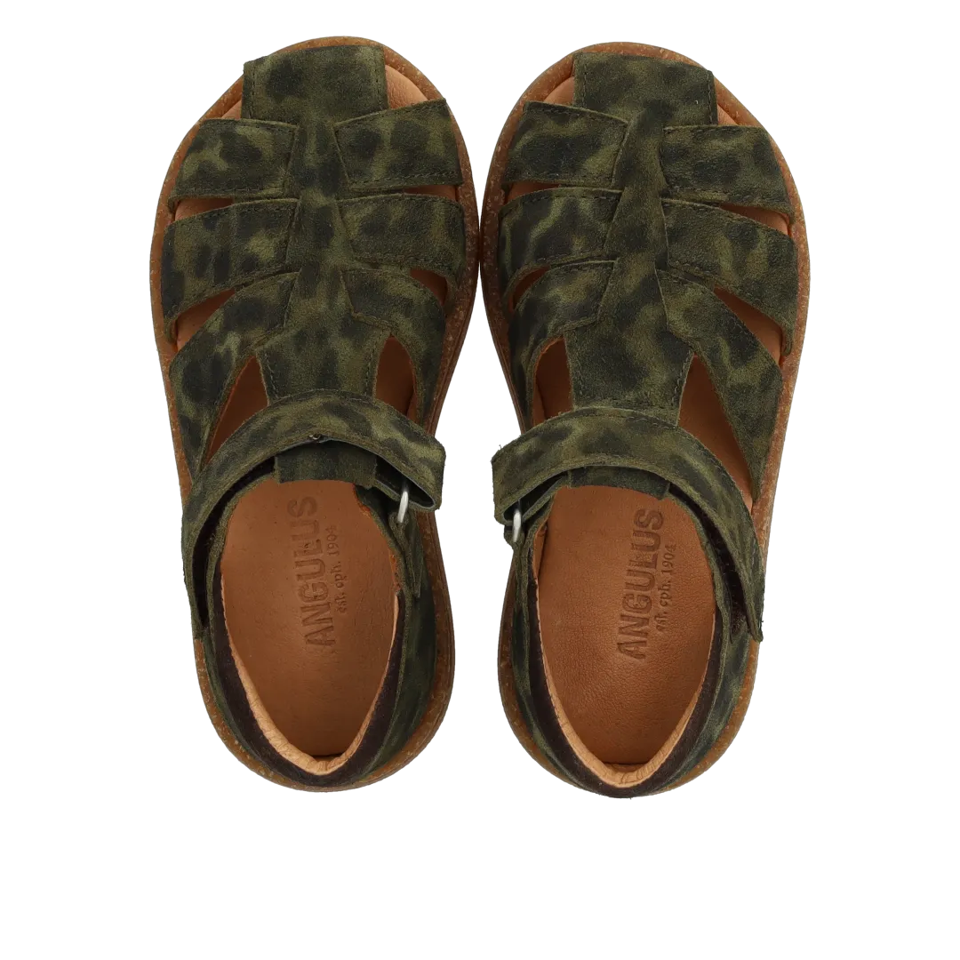 Angulus sandal lukket tå velcro ruskind børn