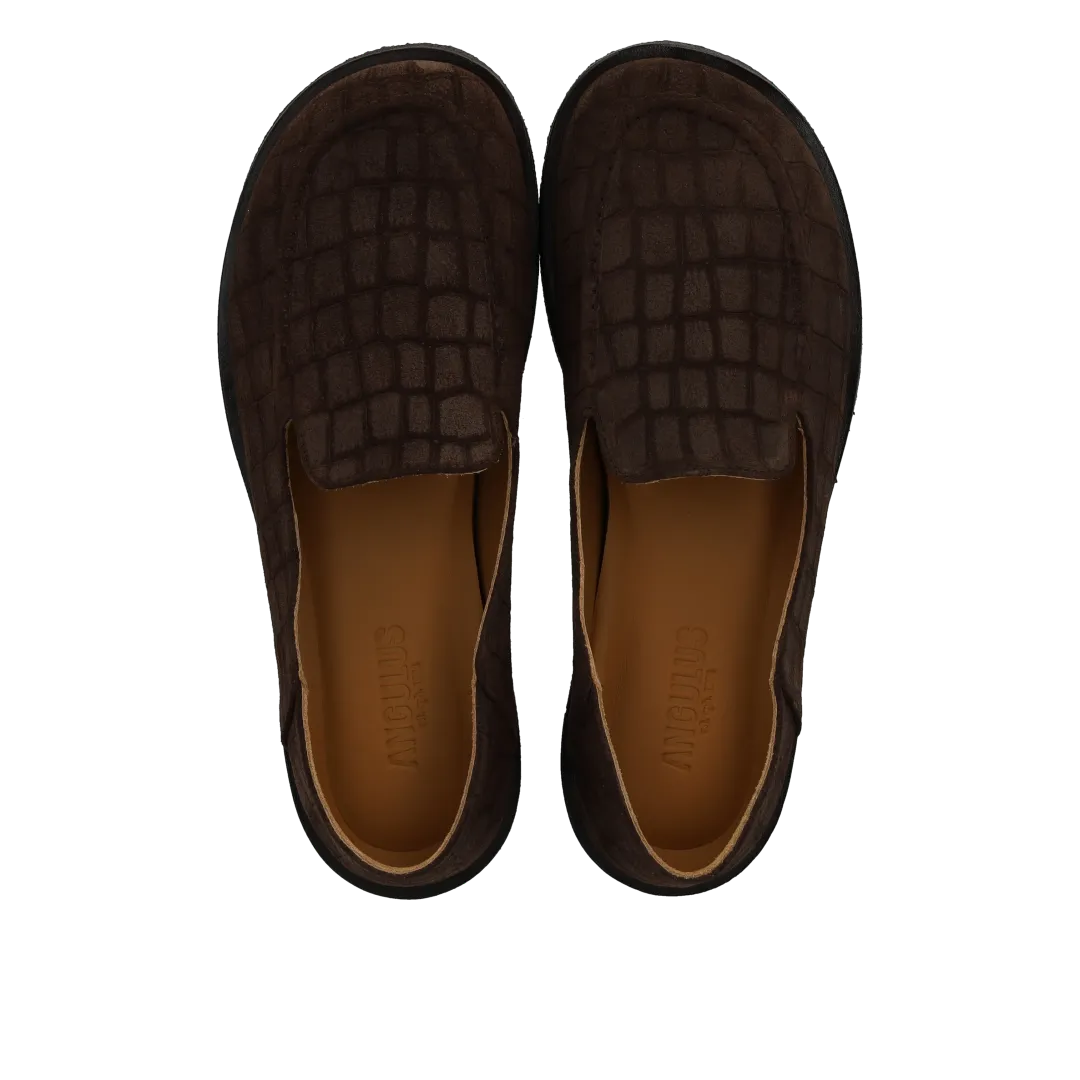 Angulus Loafer med Bred Pasform Brun Dame