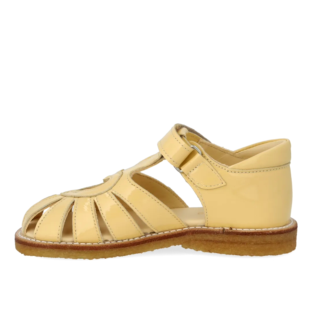 Angulus hjertesandal med velcro børnesandal læder