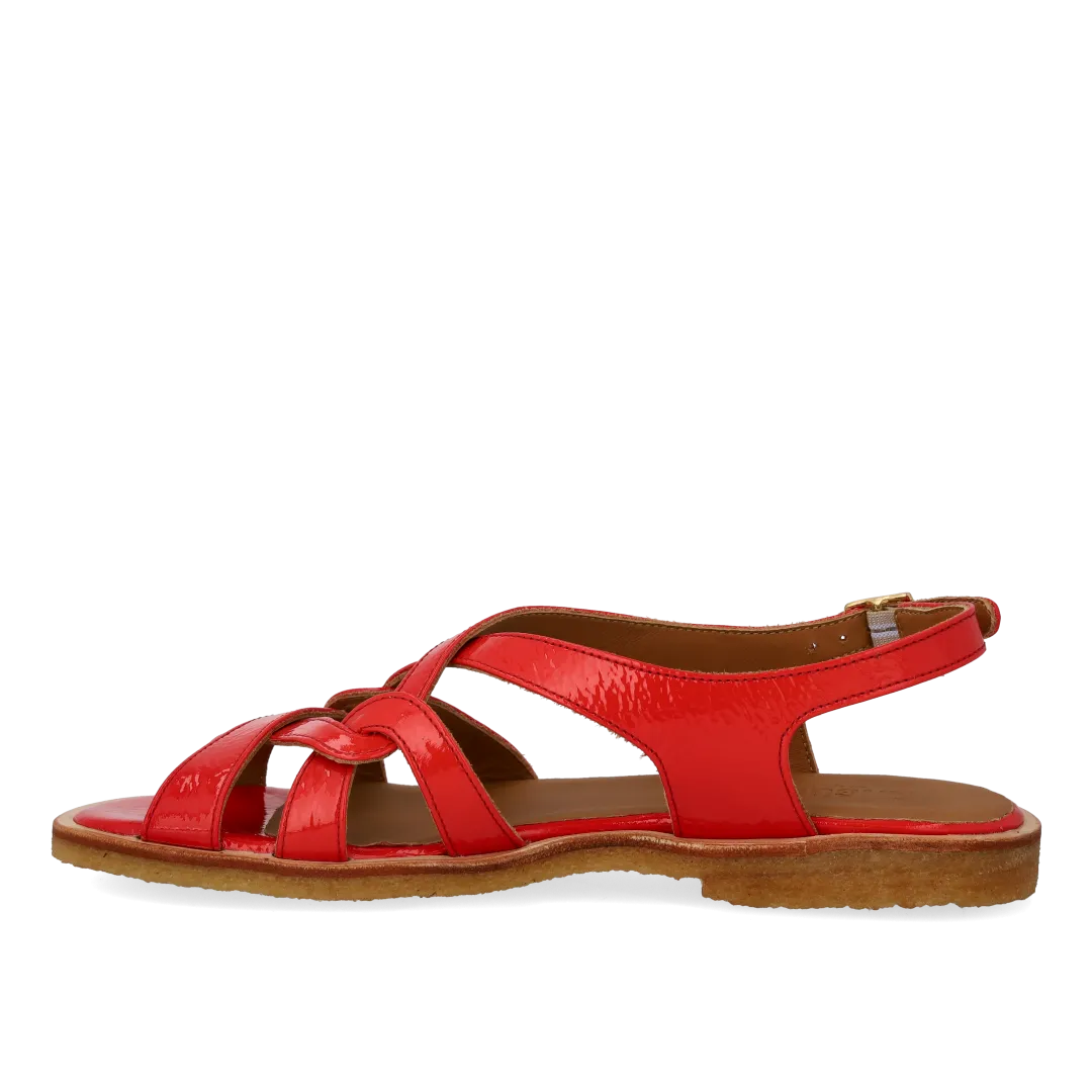 Angulus Sandal med remdetaljer damesandal læder