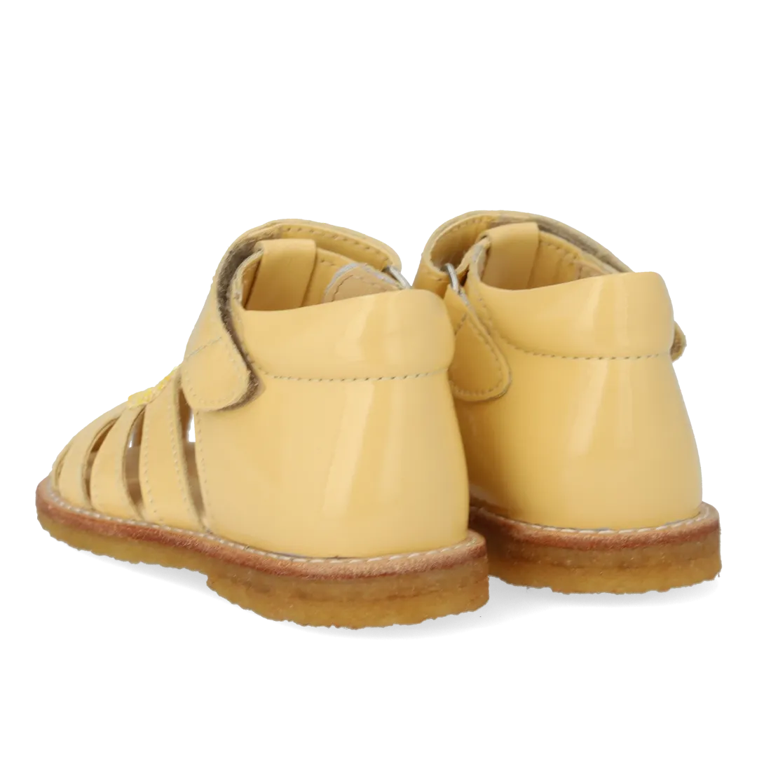 Angulus hjertesandal glitter børnesandal velcro