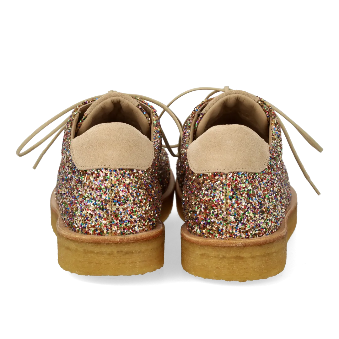Angulus Glitter sneaker damesneakers plateau ½ nr større