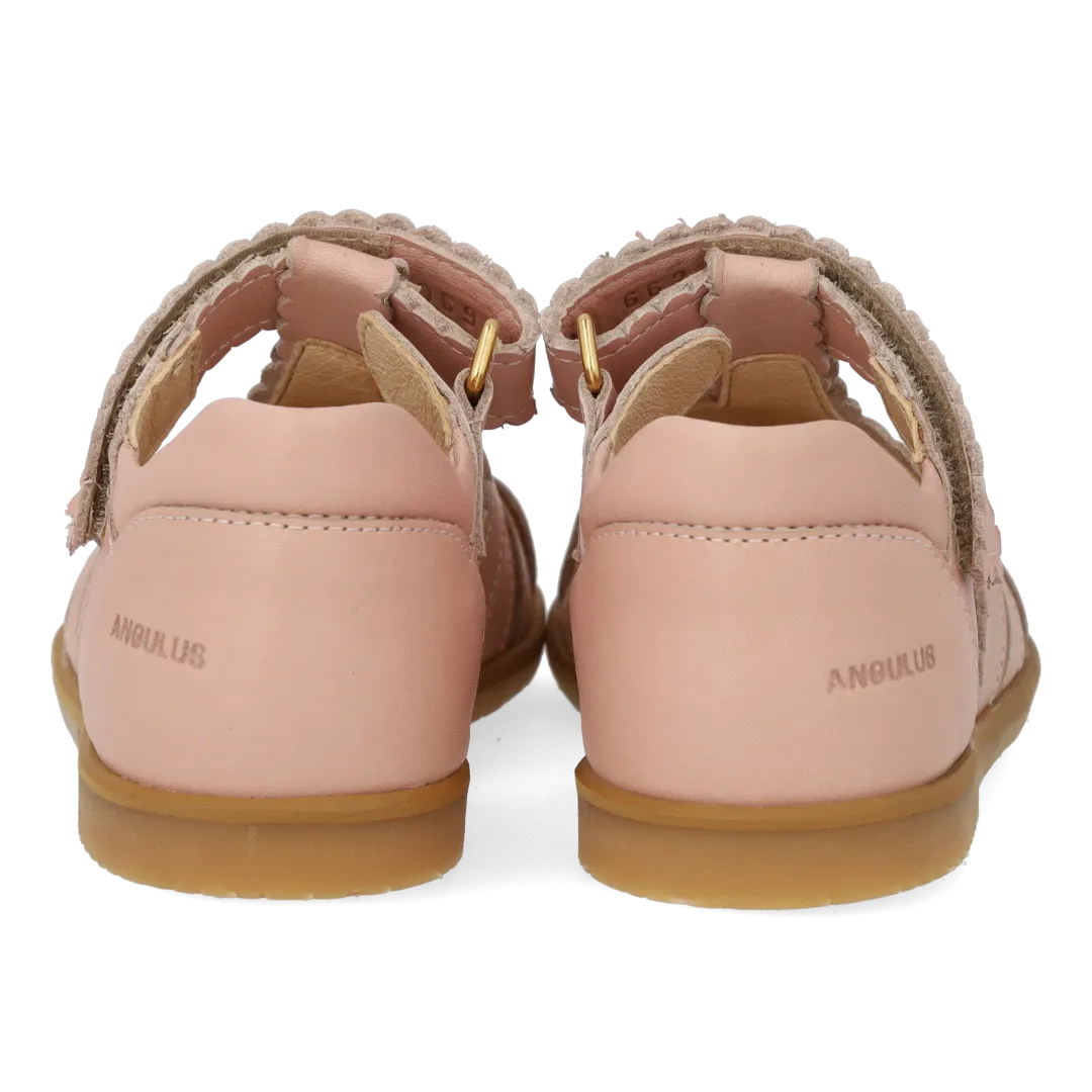 Angulus Sandal lukket tå sommerfugl børn læder