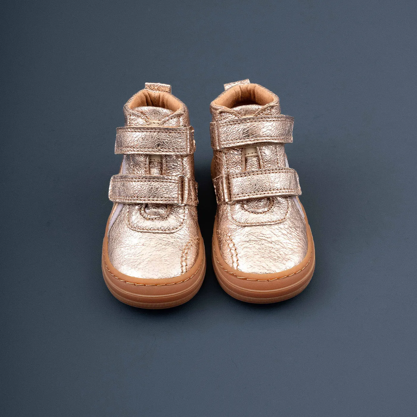 Bisgaard Rainbow sneakers rose gold - velcro
