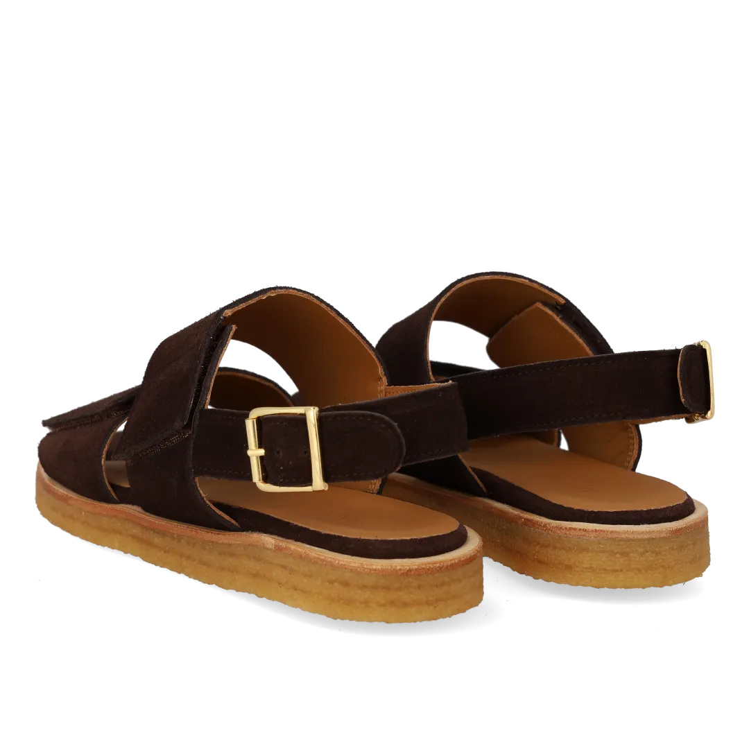 Angulus Sandal velcroremme damesandal læder