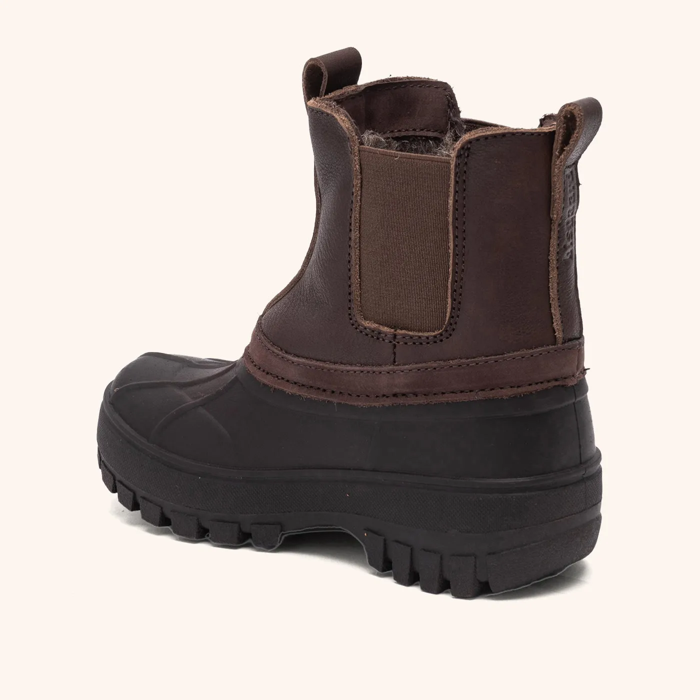 Bisgaard Blake vinterstøvle dark brown uld