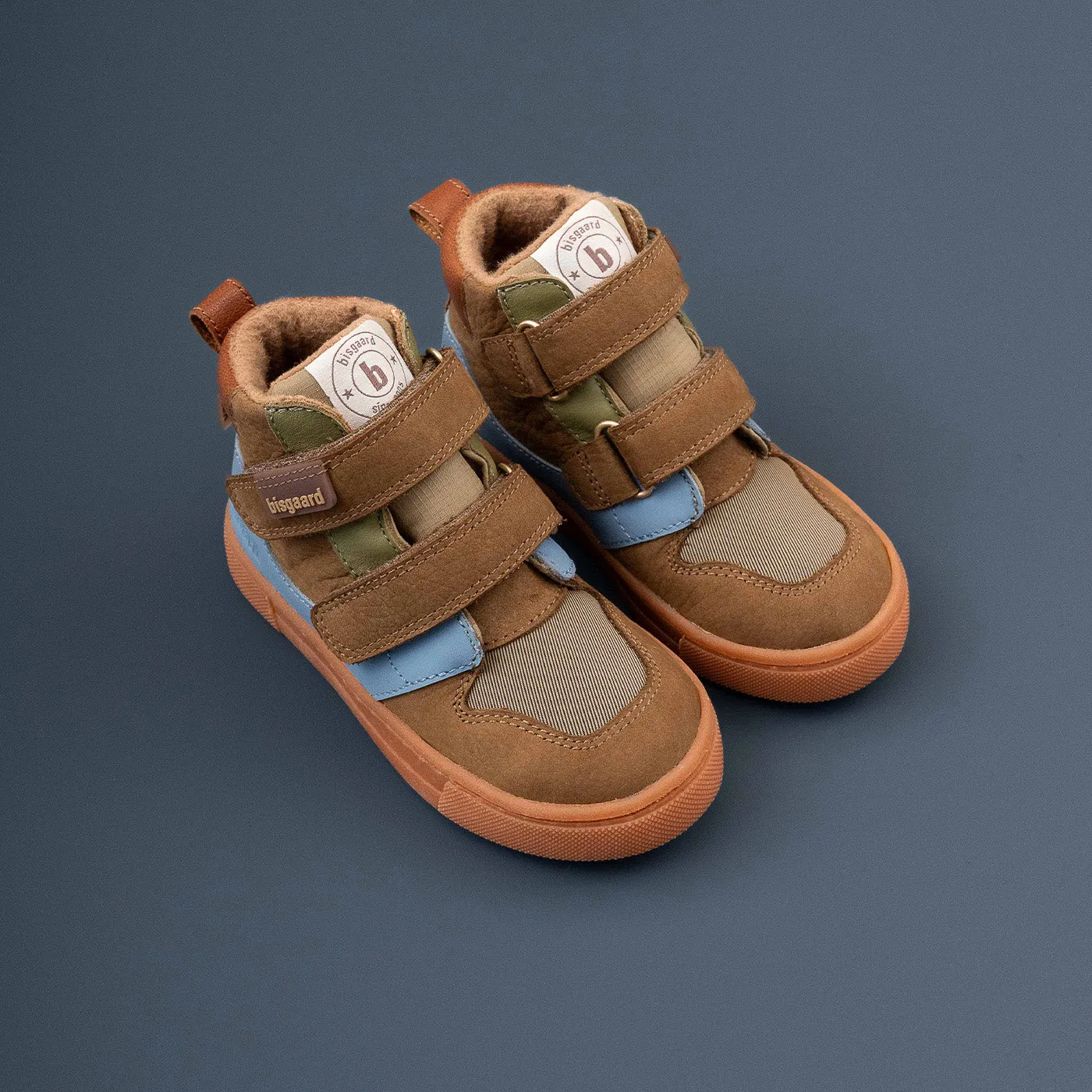 Bisgaard Roy Tex sneaker khaki vandtæt med uld