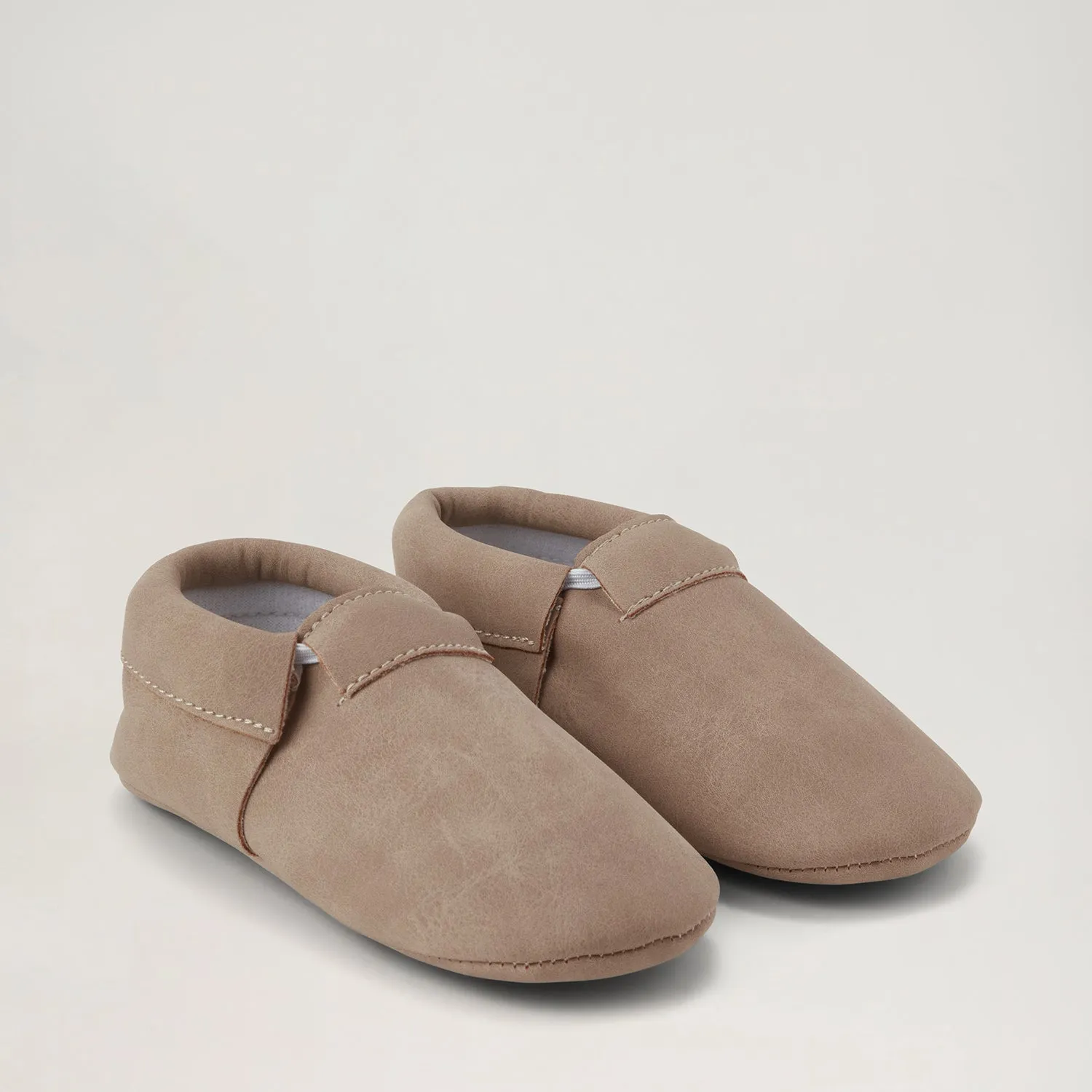 BabyMocs Casual Mocs futter greige bred tåboks