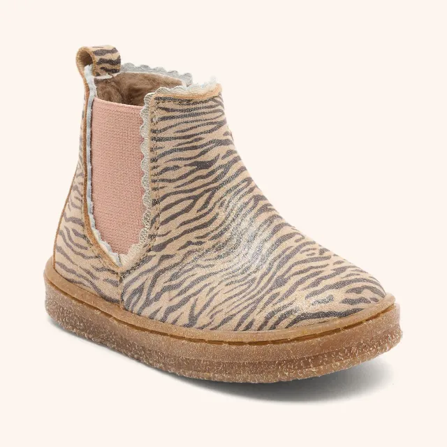 Bisgaard Siggi Lamb vinterstøvle zebra glitter varm