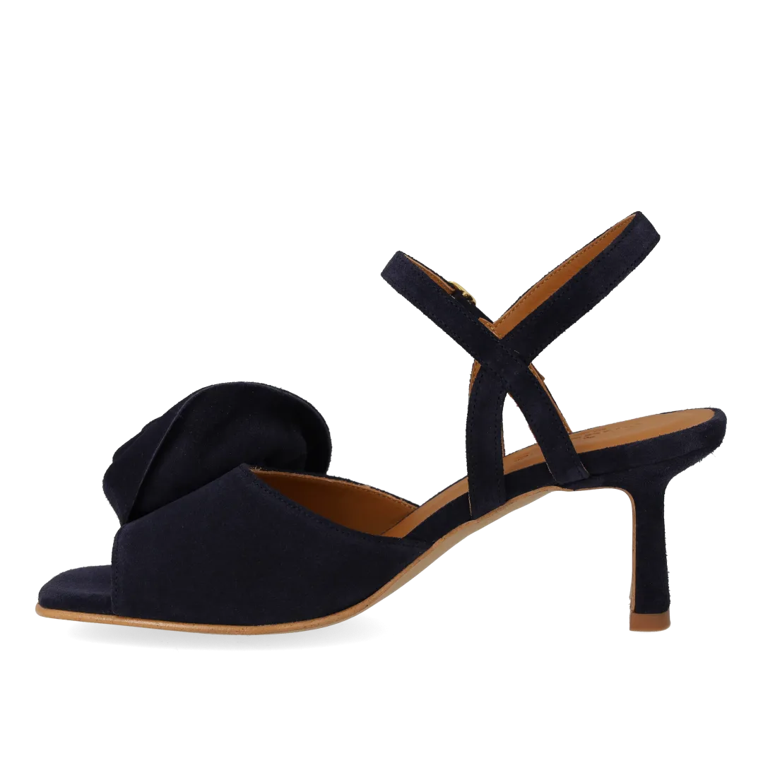Angulus Højhælet Sandal med voluminøs rosedetalje sandal hæl