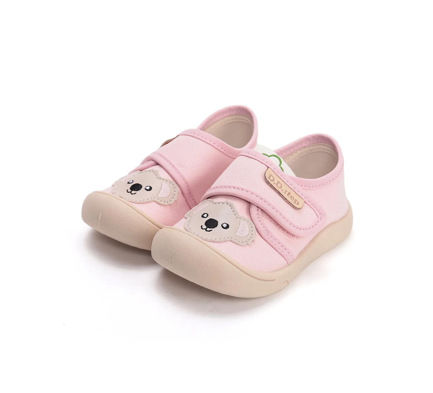 DD Step C100-61963D lærredssko til pige bred fod