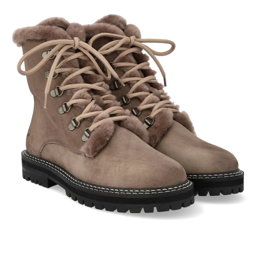 Angulus Chunky snørestøvle med blødt merino uldfoer
