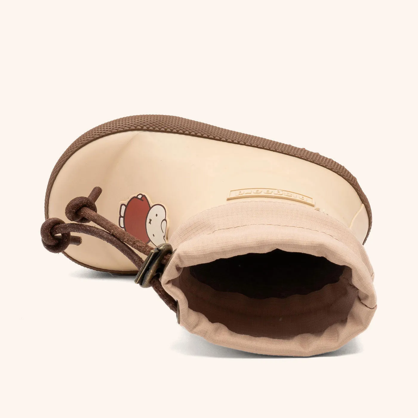 Miffy x Bisgaard Thermo gummistøvle cream lammeuld