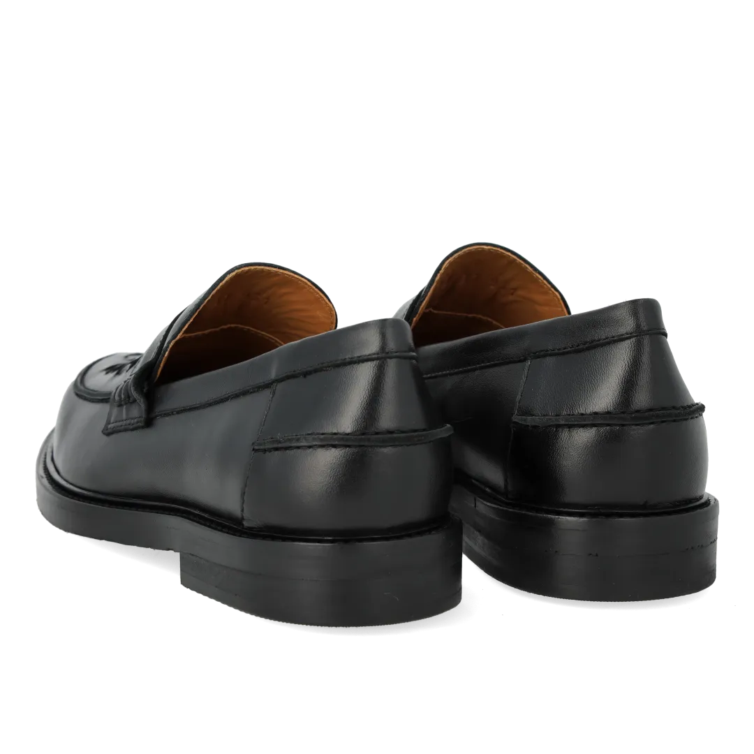 Angulus Penny loafer flet dameloafer læder