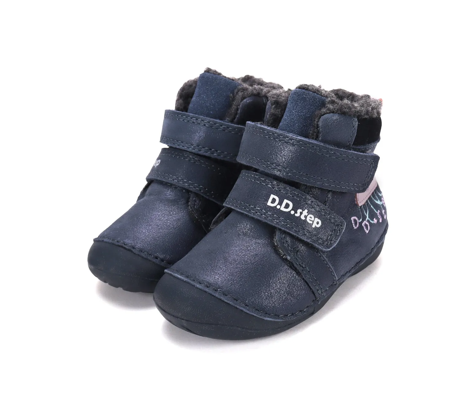 DD Step W015-62772B vinterstøvler baby varm foer