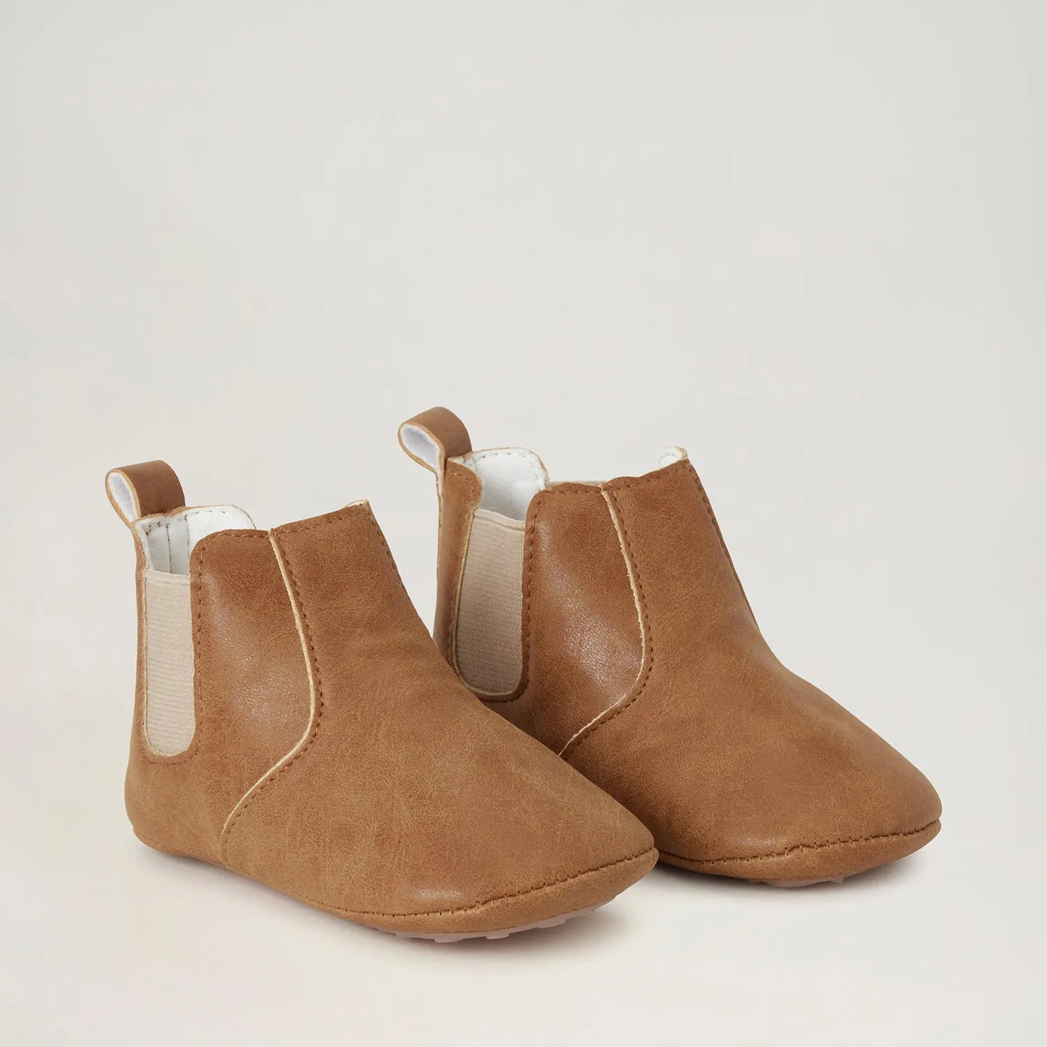 BabyMocs Little Wonderland støvle brun barfodsål